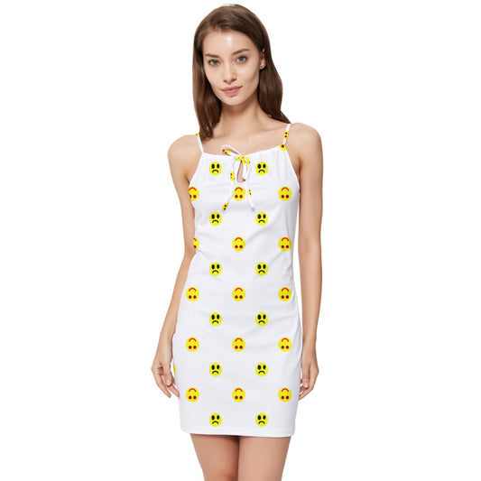 Twisted Smiley lite Summer Tie Front Dress