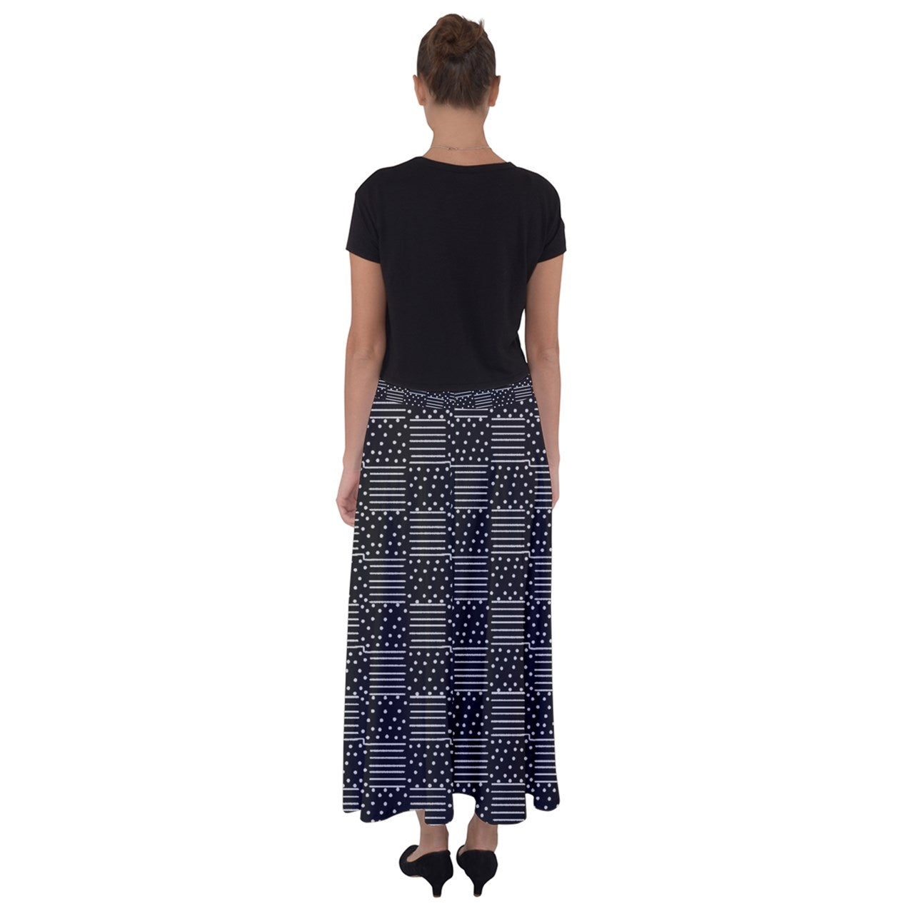 Scars Of The Night Flared Maxi Skirt