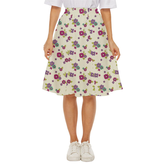 Garden Khaki Classic Short Skirt