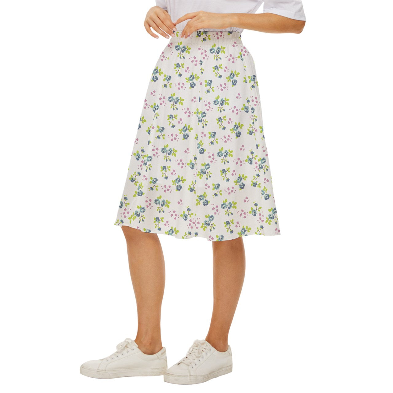Powder Blue Belll Classic Short Skirt
