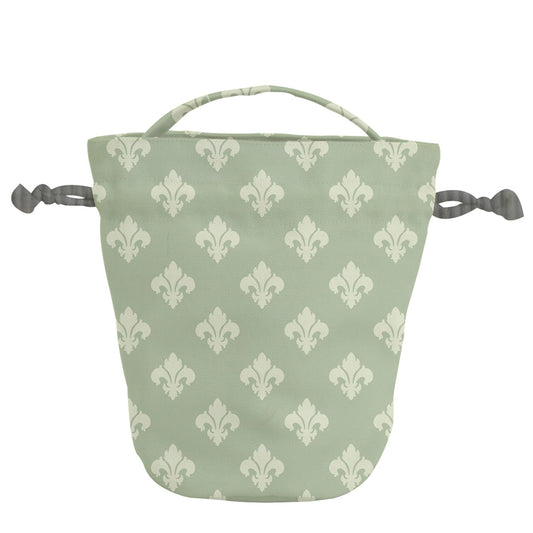 Truffle Mint Drawstring Bucket Bag