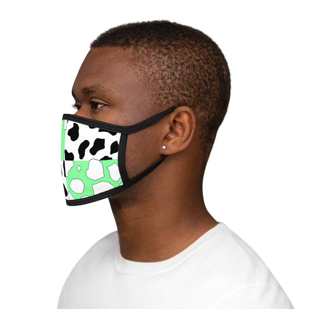 Softboi Green Cowboi Mixed-Fabric Face Mask