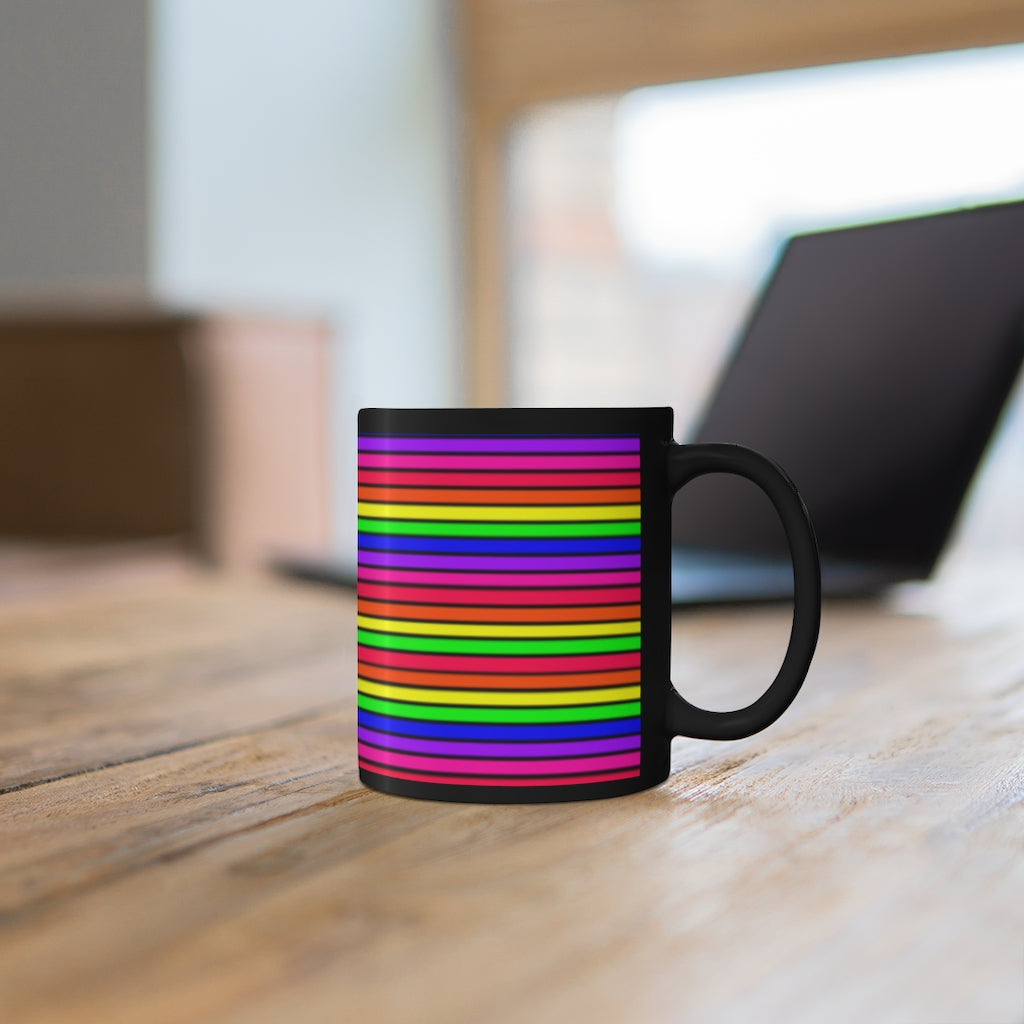 Rainbow Stripe mug 11oz