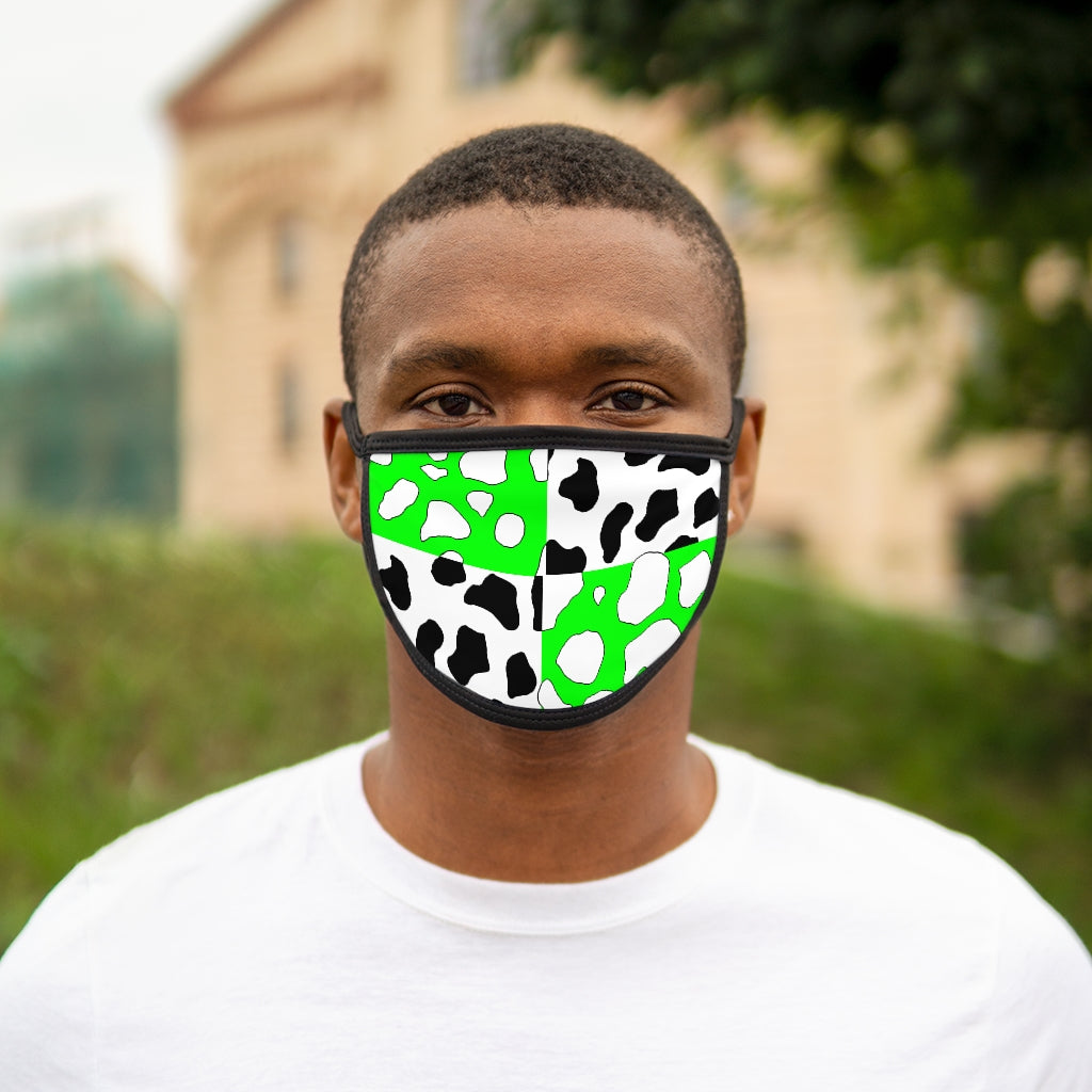 e-boi Green Cowboi Mixed-Fabric Face Mask