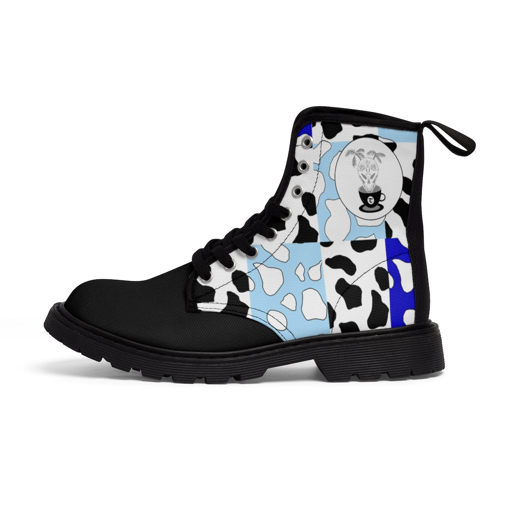 Cowboi Blue Small Sized Canvas Boots
