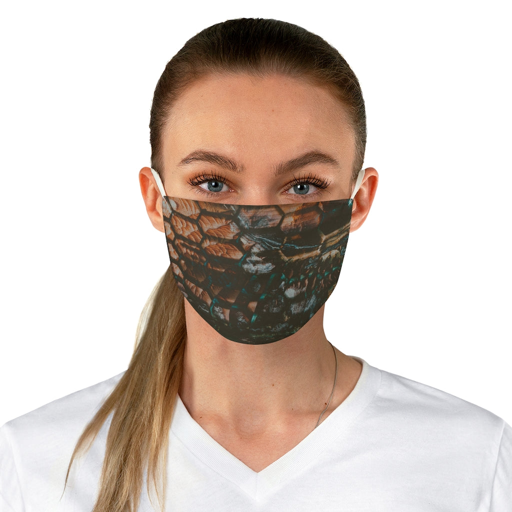 Dino Skin Print Fabric Face Mask