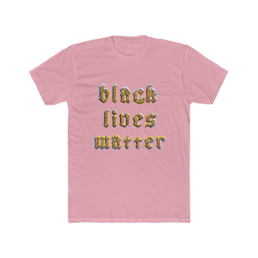 Black Lives Matter Gold Cotton Crew Tee