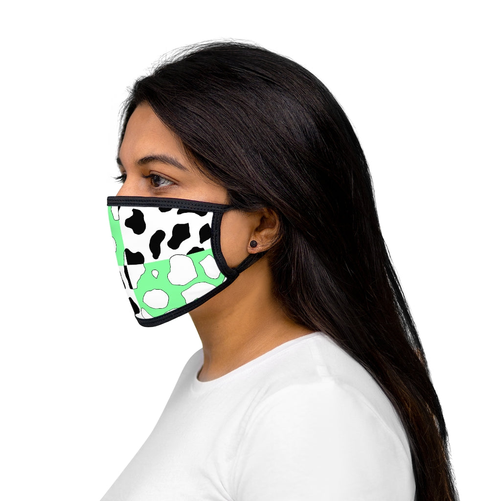 Softboi Green Cowboi Mixed-Fabric Face Mask