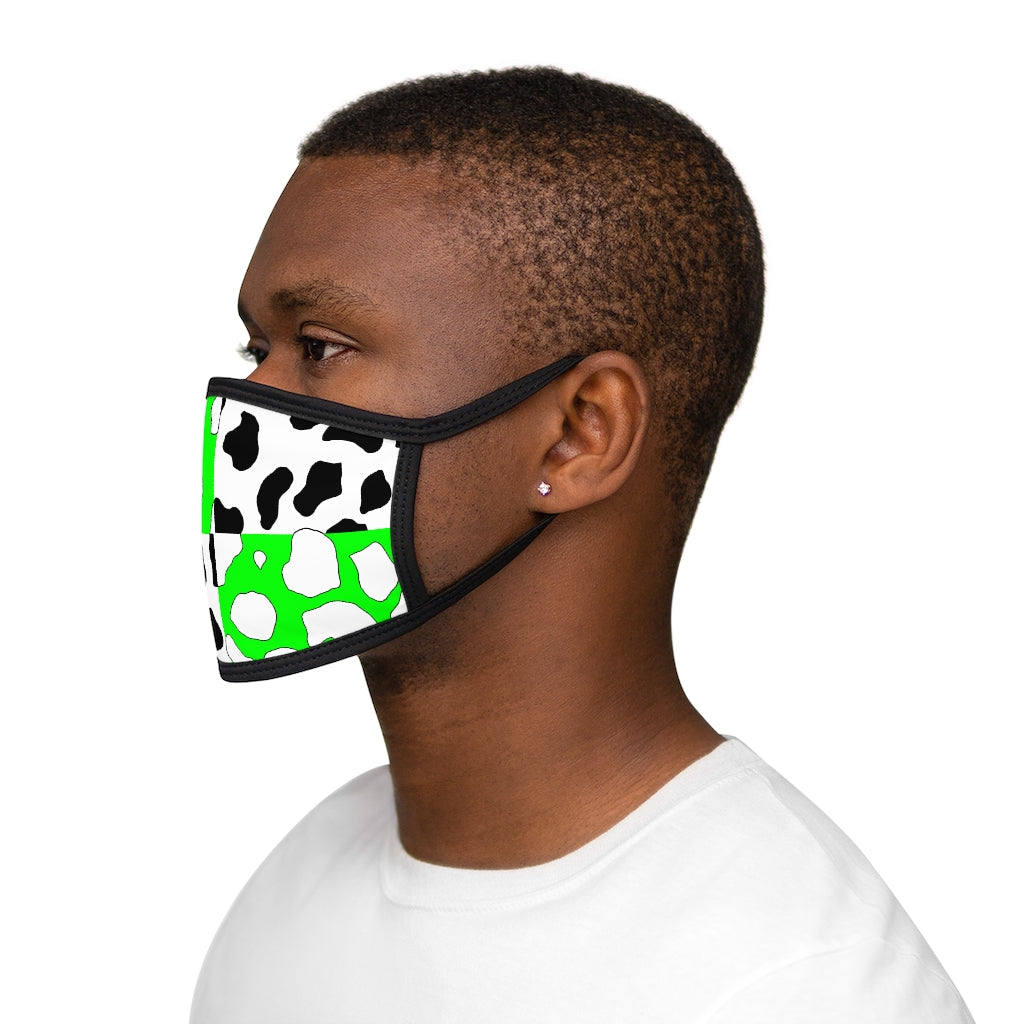 e-boi Green Cowboi Mixed-Fabric Face Mask