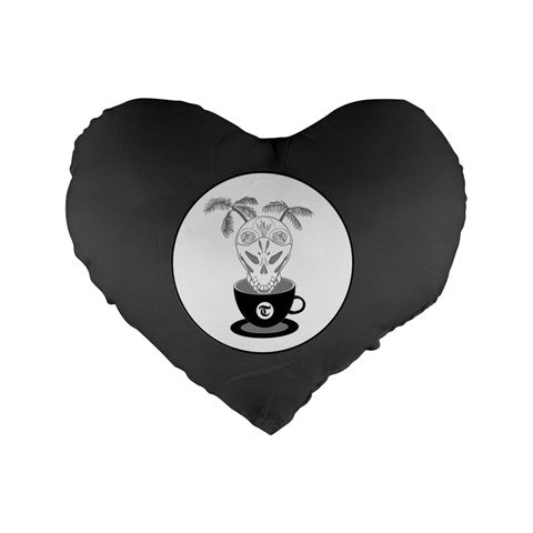 teawitchonline cote of arms 16" Premium Heart Shape Cushion