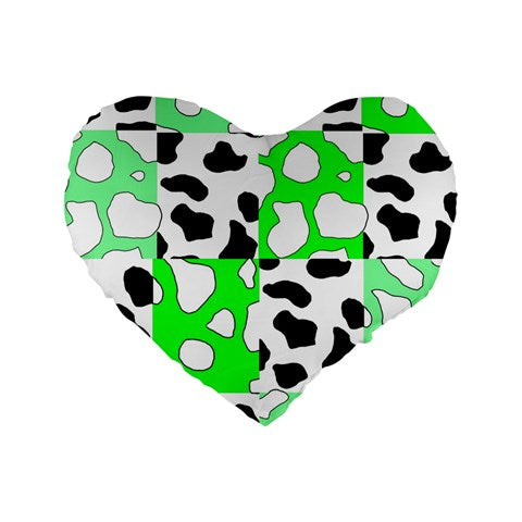 cowboi green 16" Premium Heart Shape Cushion