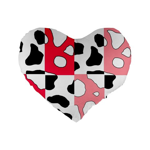 cowboi pink 16" Premium Heart Shape Cushion