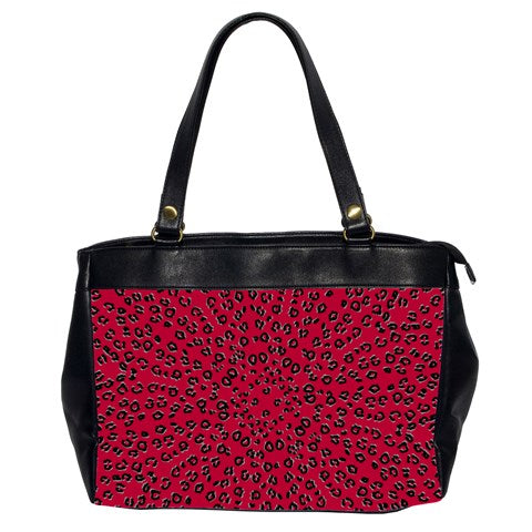 Red Cheetah Office Handbag