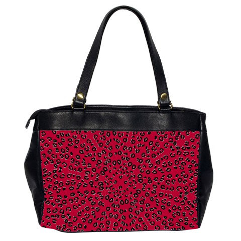 Red Cheetah Office Handbag