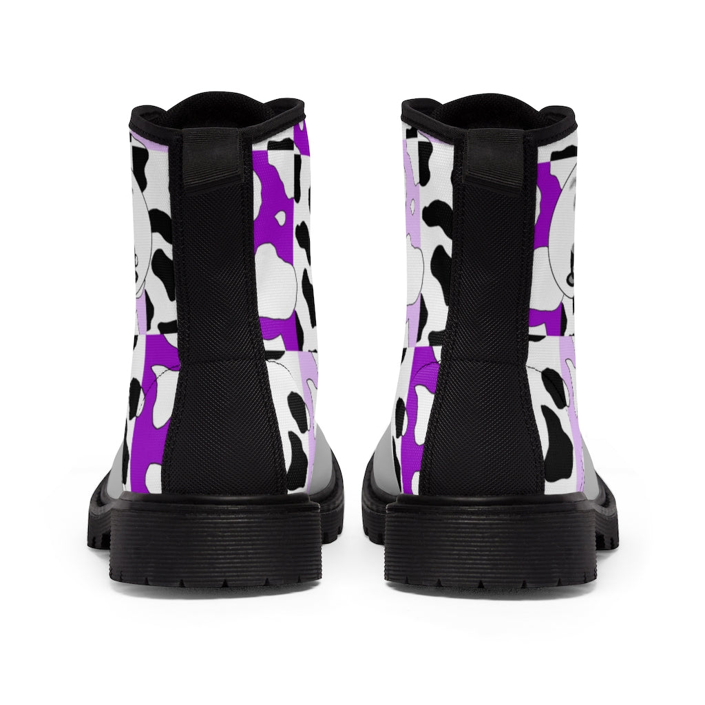 Cowboi Purple Small Sized Canvas Boots