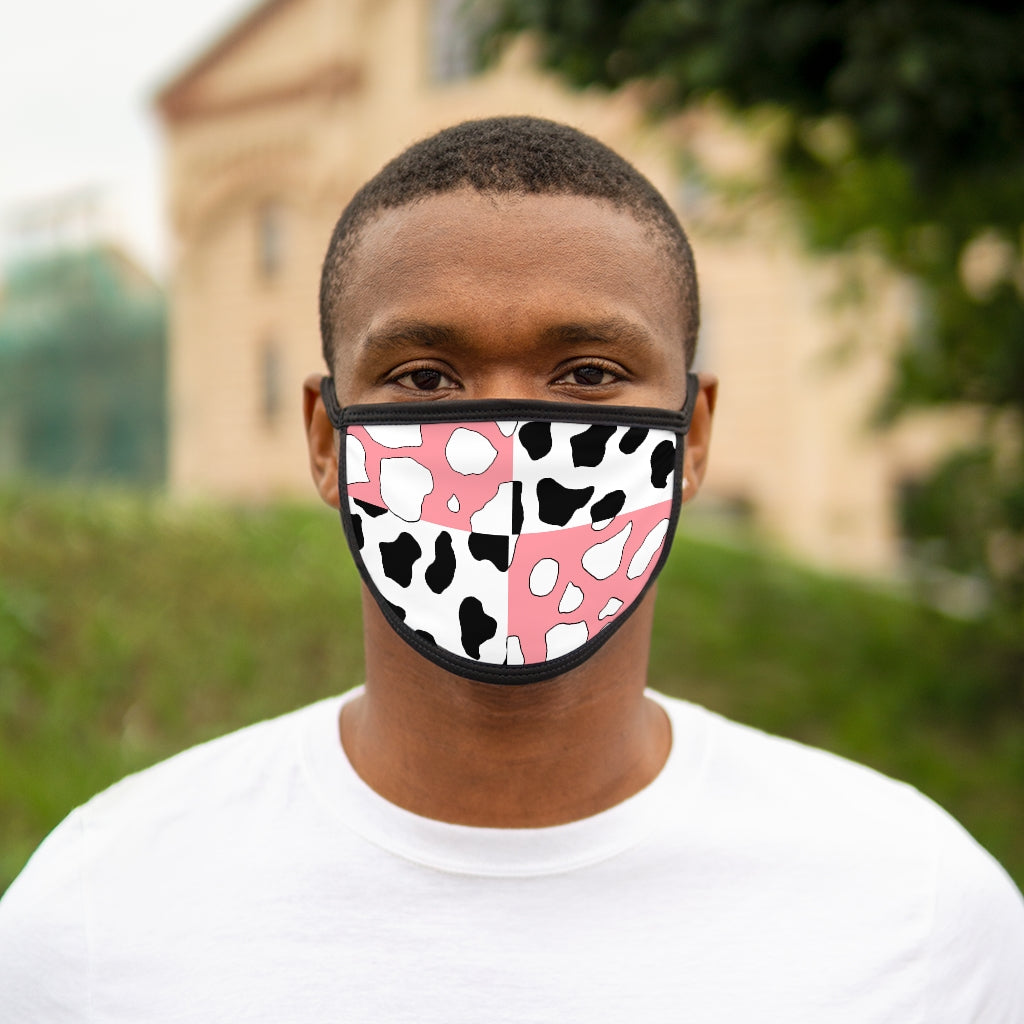 Softboi Pink Cowboi Mixed-Fabric Face Mask