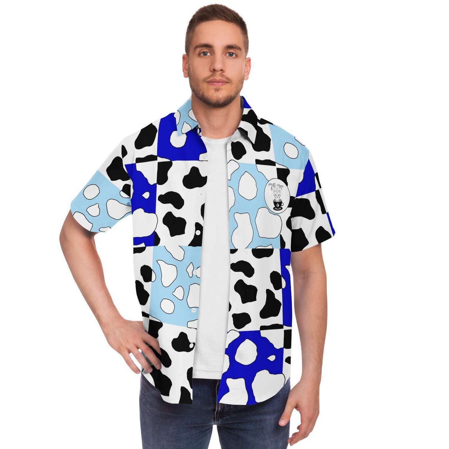 Blue cowbois Sophomore Sleeve Shirt