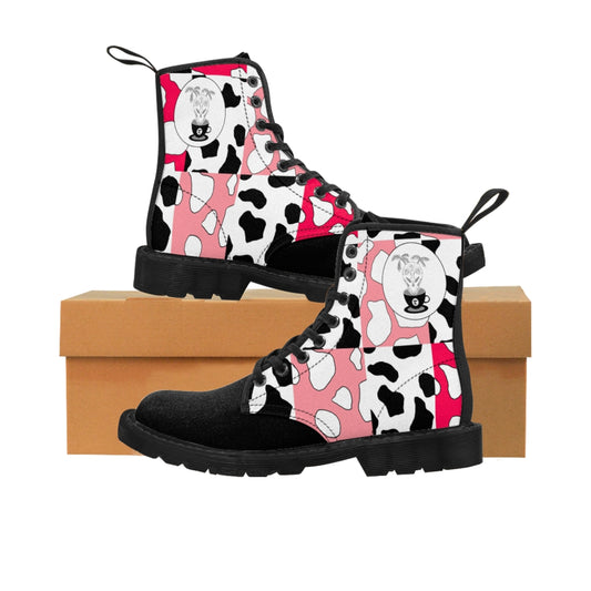 Cowboi Pink Large Sized Canvas Boots