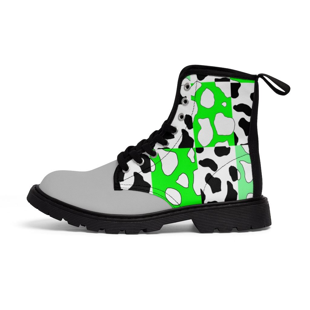 Cowboi Green Large Sized Canvas Boots