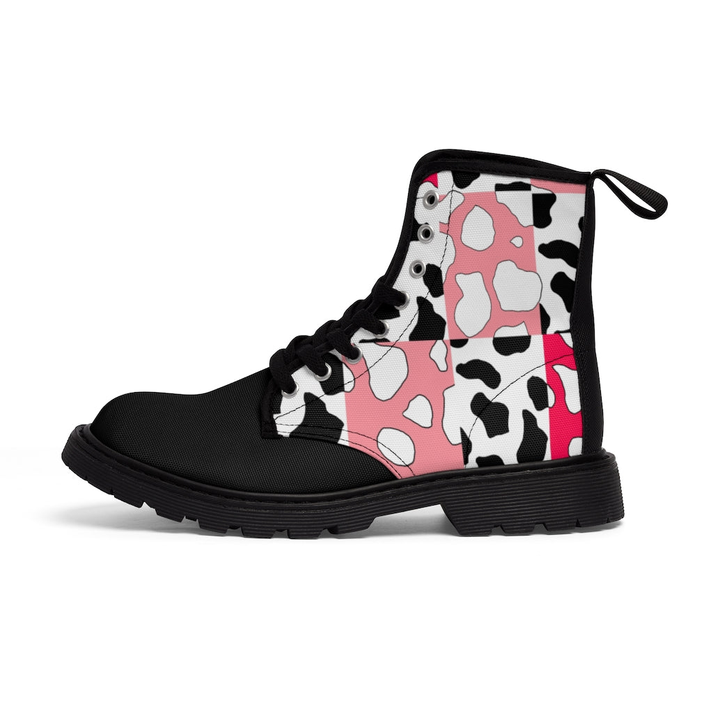 Cowboi Pink Small Sized Canvas Boots