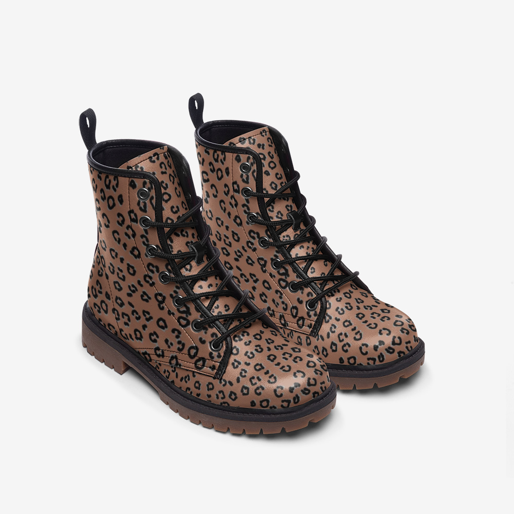 Brown Cheetah Leather Lightweight boots MT