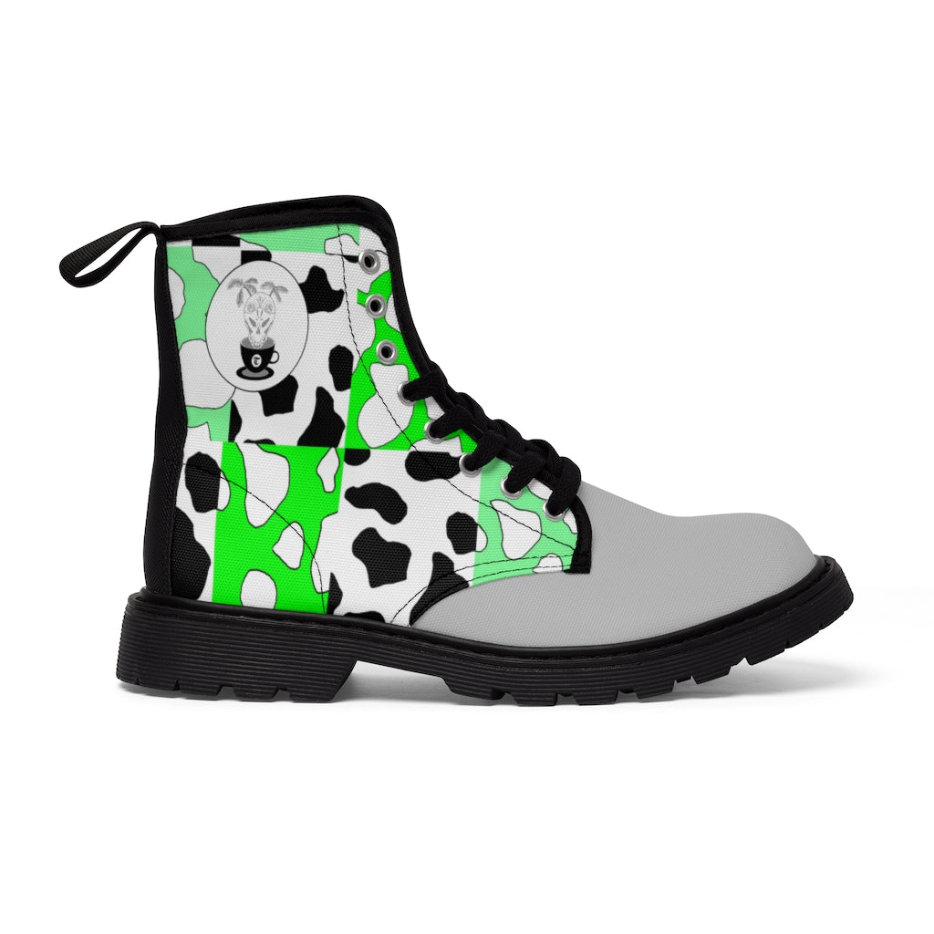 Cowboi Green Large Sized Canvas Boots