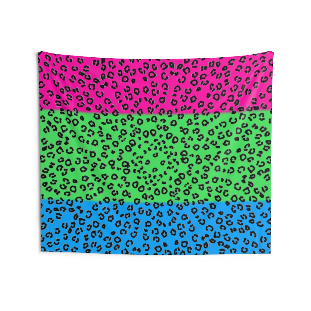 Polysexual Flag Cheetah Wall Tapestries