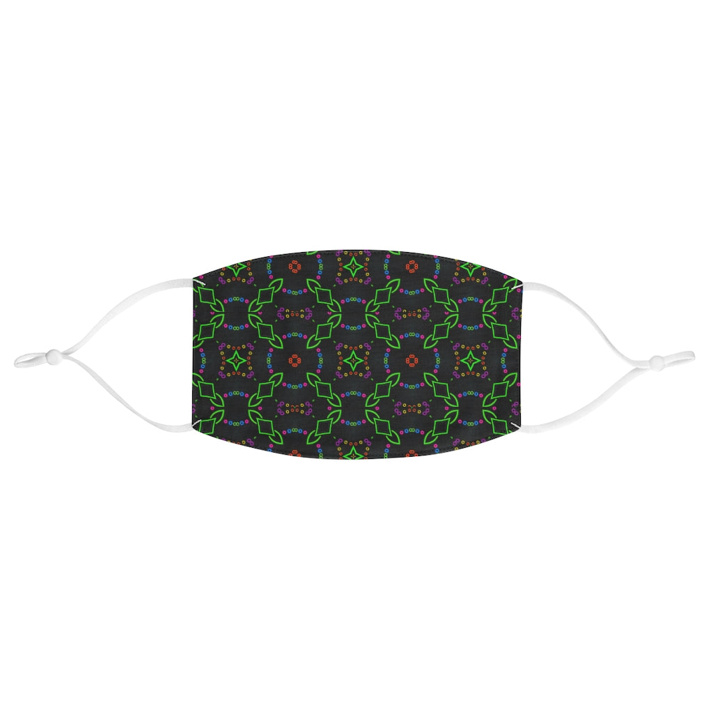 Green Neon Chainlink Fabric Face Mask