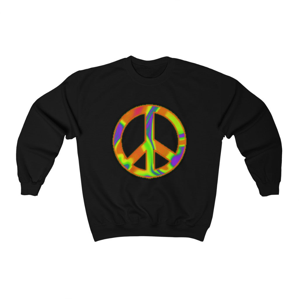 pixel peace sigil Crewneck Sweatshirt