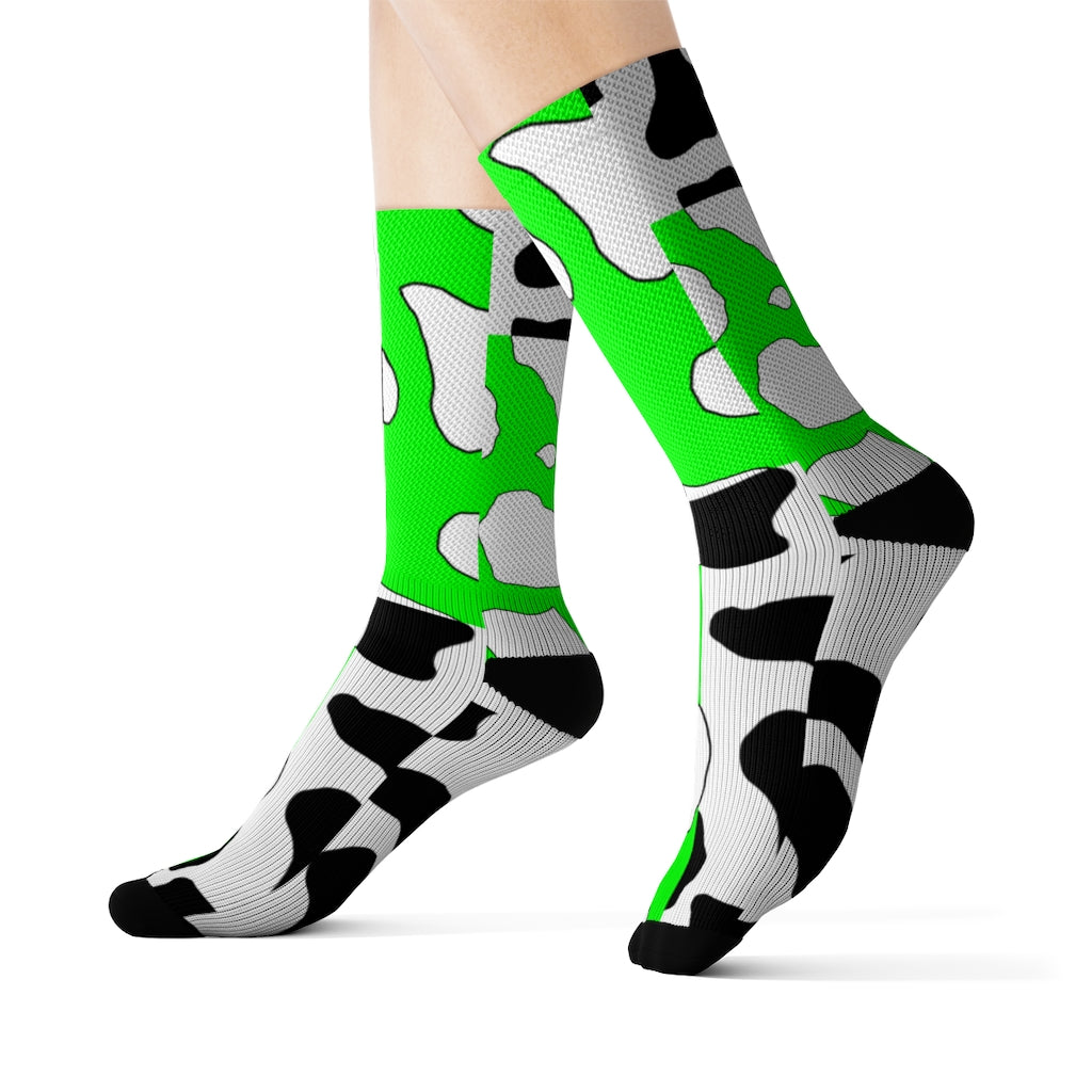e-boy Green Cowboi Sublimation Socks