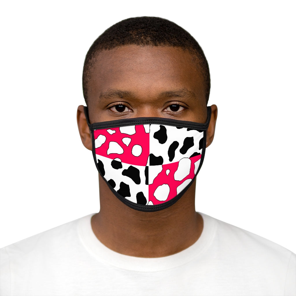 e-boy Pink Cowboi Mixed-Fabric Face Mask
