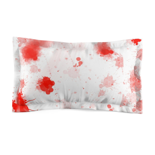 blood spatter Microfiber Pillow Sham