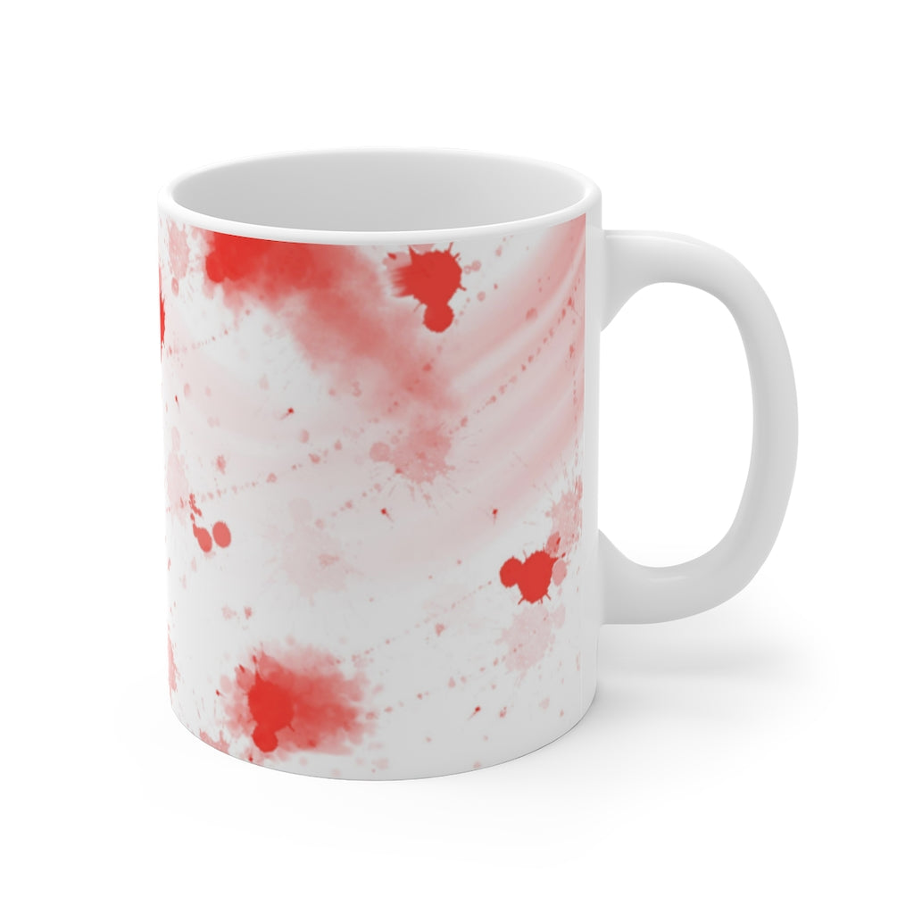 blood spatter Mug 11oz