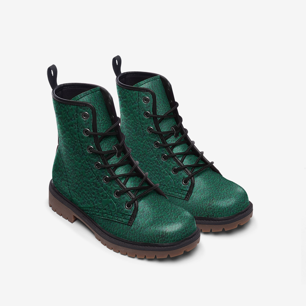 Green Cheetah Leather Lightweight boots MT