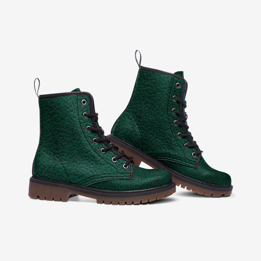 Green Cheetah Leather Lightweight boots MT