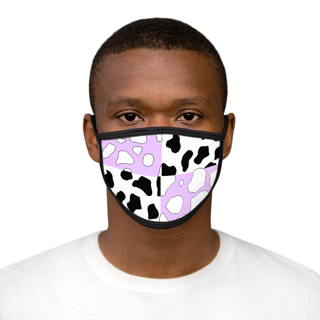 Softboi Purple cowboi Mixed-Fabric Face Mask