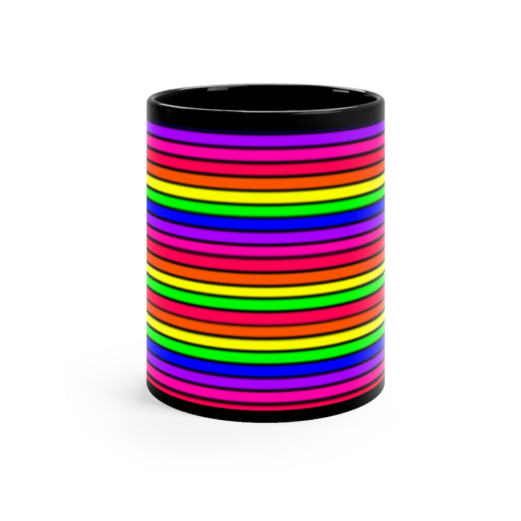 Rainbow Stripe mug 11oz