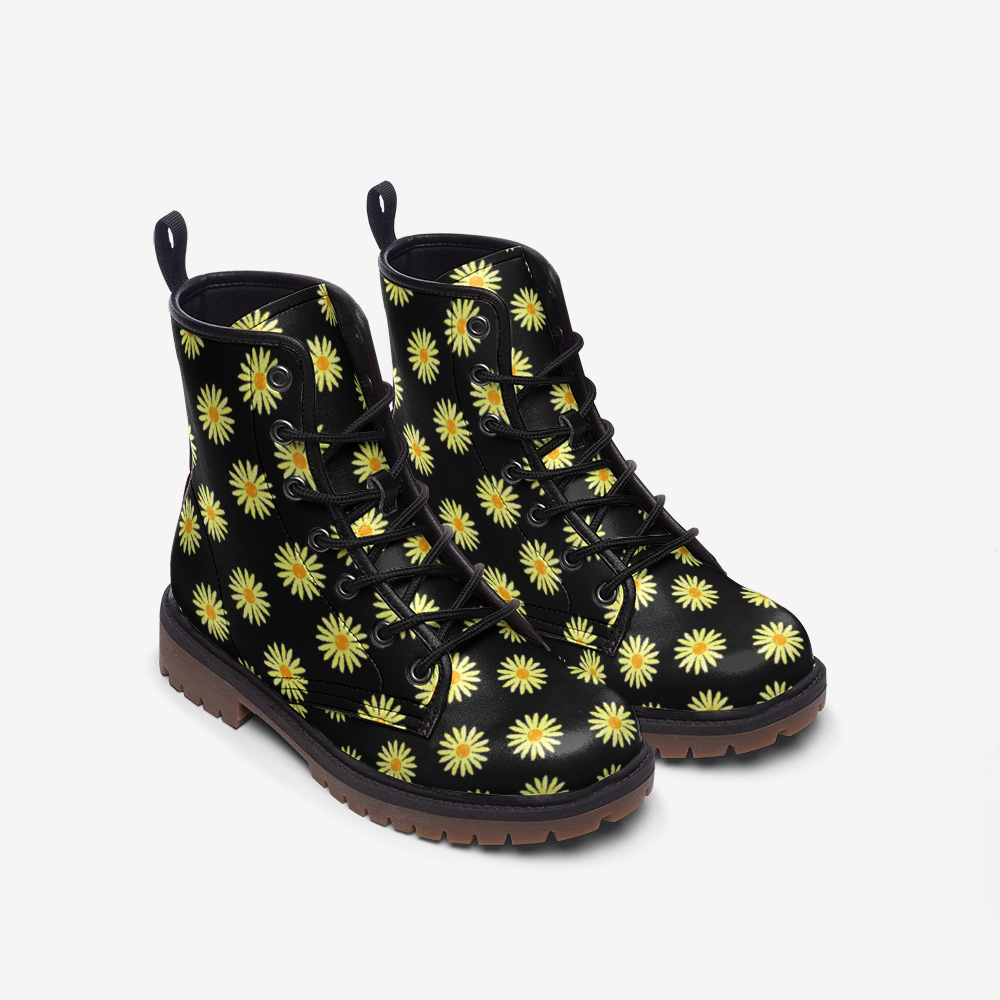 Darksky Sunshine Flower Leather Lightweight boots MT