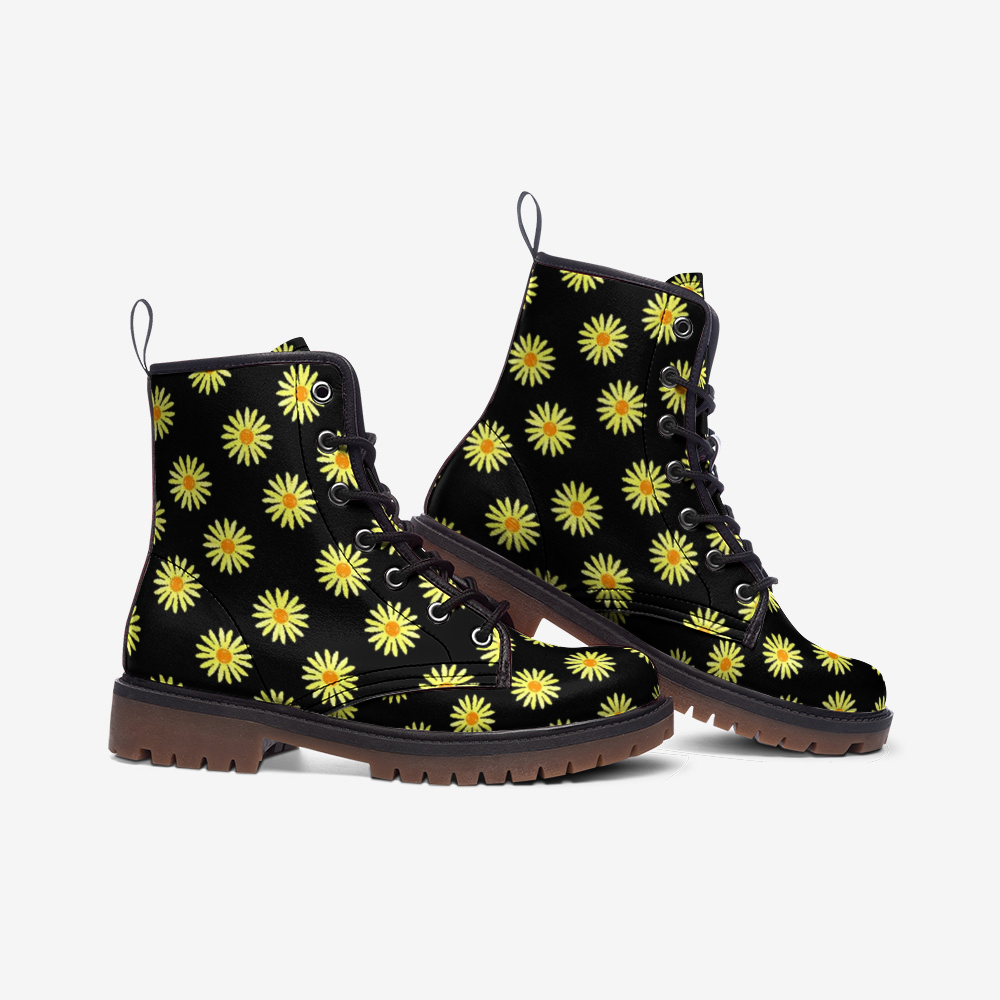 Darksky Sunshine Flower Leather Lightweight boots MT