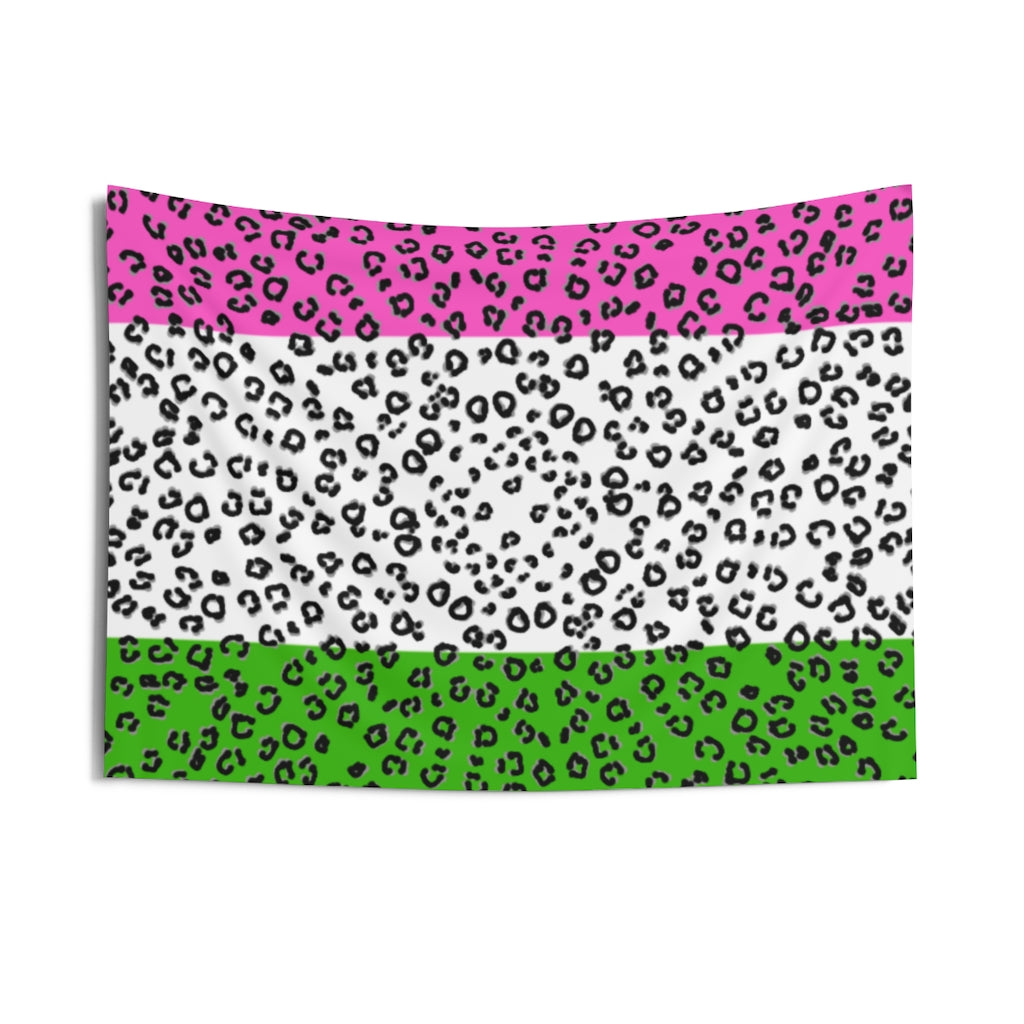 Genderqueer Flag Cheetah Wall Tapestries