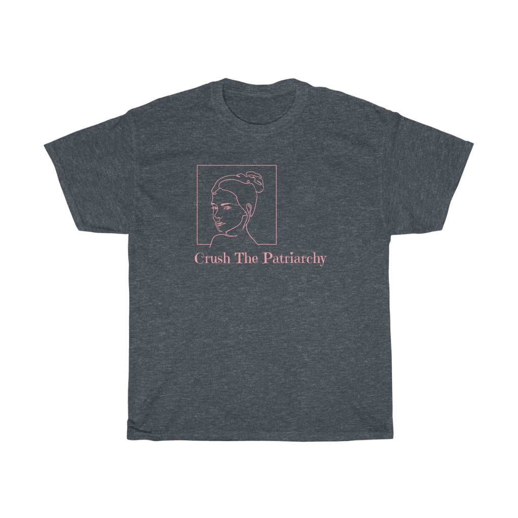 Crush The Patriarchy Pink Cotton Tee