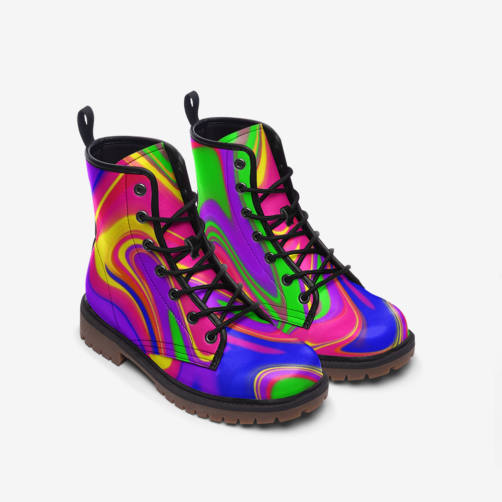 Neon Slick Leather Lightweight boots MT