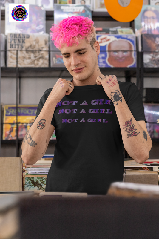 not a girl Graphic Tee